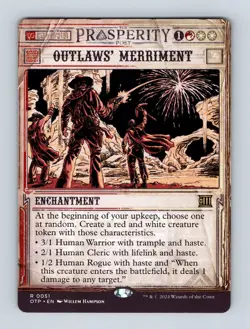 Outlaws' Merriment Outlaws of Thunder Junction: Breaking News Non-Foil MTG NM - Image 1