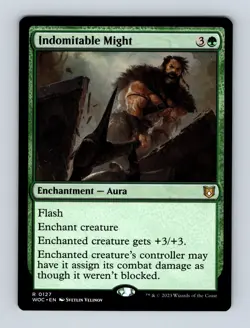 Indomitable Might Commander: Wilds of Eldraine Non-Foil MTG NM - Image 1
