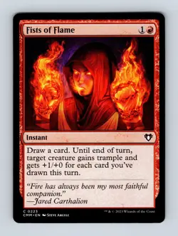 Fists of Flame Commander Masters Non-Foil MTG NM - Image 1