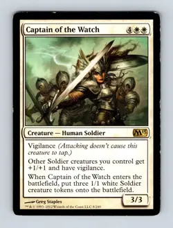 Captain of the Watch Magic 2013 (M13) Non-Foil MTG LP - Image 1