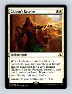 Gideon's Resolve Amonkhet Non-Foil MTG NM - Image 1
