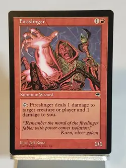 MTG Fireslinger Tempest Regular Common Magic - Image 1