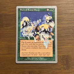 Flock of Rabid Sheep NM Unglued Uncommon MTG Magic the Gathering Card - Image 1
