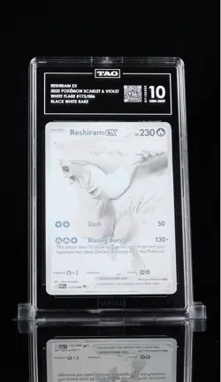 TAG 10 POKEMON WHITE FLARE 173/086 RESHIRAM EX GEM MINT ENGLISH - Image 1