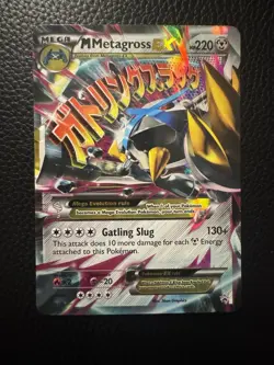 M Metagross EX (Shiny) XY35 XY Holo 2014 Pokemon Black Star Promo Mega - Image 1