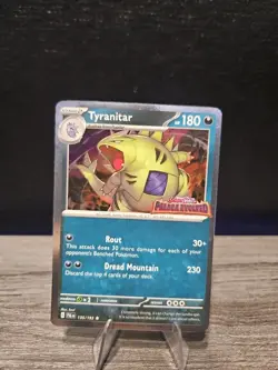 Tyranitar Cosmos Holo 135/193 Pokemon Paldea Evolved MINT - Image 4