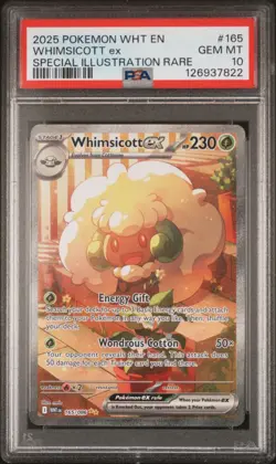 PSA 10 Pokemon Whimsicott ex 165/086 White Flare Special Illustration Rare Holo - Image 1