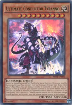 Yugioh! LP Ultimate Conductor Tyranno - SR04-EN001 - Ultra Rare - Unlimited Edit - Image 1