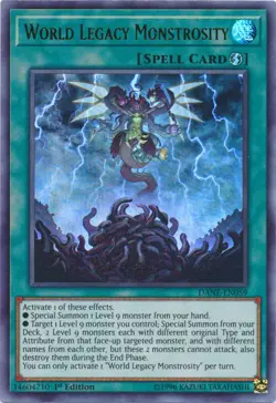 Yugioh! LP World Legacy Monstrosity - DANE-EN059 - Ultra Rare - 1st Edition Ligh - Image 1