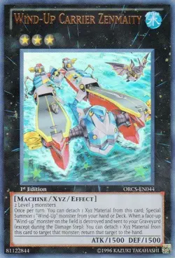 Yugioh! LP Wind-Up Carrier Zenmaity - ORCS-EN044 - Ultra Rare - Unlimited Editio - Image 1