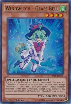 Yugioh! LP Windwitch - Glass Bell - RATE-EN098 - Ultra Rare - 1st Edition Lightl - Image 1