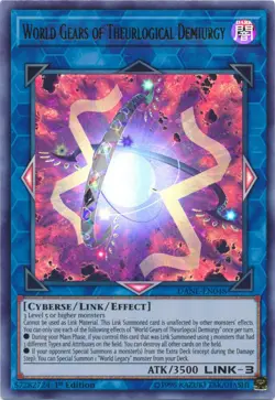 Yugioh! LP World Gears of Theurlogical Demiurgy - DANE-EN048 - Ultra Rare - 1st - Image 1