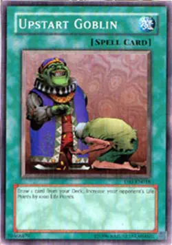 Yugioh! LP Upstart Goblin - DB1-EN018 - Common - Unlimited Edition Lightly Playe - Image 1