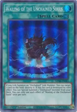 Yugioh! LP Wailing of the Unchained Souls - MP20-EN183 - Super Rare - 1st Editio - Image 1