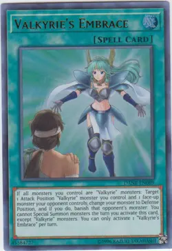 Yugioh! LP Valkyrie's Embrace - DANE-EN089 - Ultra Rare - 1st Edition Lightly Pl - Image 1