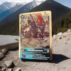 EX4-020 MetalGreymon Rare Foil Digimon CarD Alternative Being FREE SHIPPING - Image 1