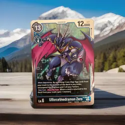 4x UlforceVeedramon Zero P-048 Foil Holo Digimon Card Game FreeShipping - Image 3