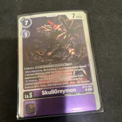 SkullGreymon BT14-076 Blast Ace Holo Rare-Digimon Card Game FREE SHIPPING - Image 2