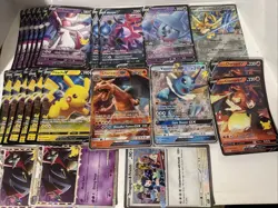 (23) Pokemon Jumbo Promo Card Lot- Charizard Vaporeon-Zacian Etc - Image 1