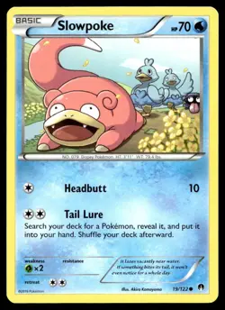 Slowpoke 19/122 Pokemon Card BREAKpoint Common 70 HP Lightly Played O30 - Image 1