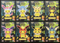 Pokemon Collectoons Halloween Card Lot Pikachu Poncho 8 Cards - Image 4