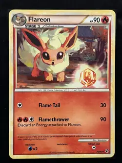 Flareon 26/90 LP Undaunted Regular Pokemon Card - Image 1