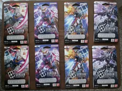Gundam Trading Card Game! Newtype Rising Booster Packs! Set of 8 TCG! English! - Image 1