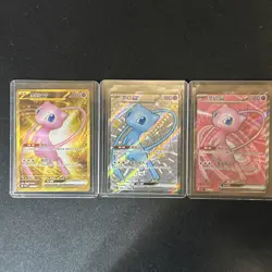 Pokemon S-Chinese 151C 192/151 UR Mew-EX Full Art Holo Mint Card set of 3 - Image 1