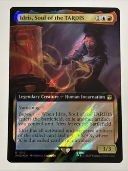 MTG Doctor Who Idris, Soul of the TARDIS Extended Art Surge Foil 1010 NM Rare - Image 1