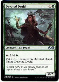 DEVOTED DRUID 162 MAGIC: THE GATHERING ULTIMATE MASTERS (UMA) UNCOMMON - Image 1