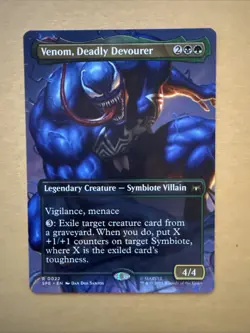 Venom, Deadly Devourer Borderless 22 MTG Marvel's Spider-Man Non-Foil NM/M - Image 1