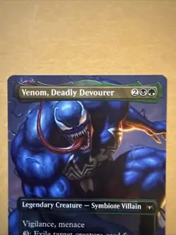 Venom, Deadly Devourer Borderless 22 MTG Marvel's Spider-Man Non-Foil NM/M - Image 4