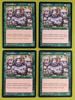 Apes of Rath x4 Tempest 4x Playset Magic the Gathering MTG - Image 1
