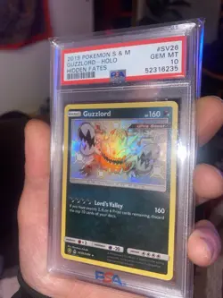 Pokemon Hidden Fates Guzzlord secret shiny holo SV26 *GEM MINT PSA 10* - Image 1