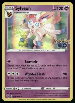 Sylveon 035/078 Holo Rare Holo Pokemon GO NM - Image 1