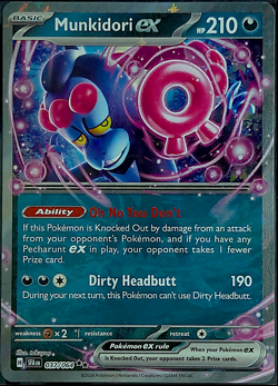 Munkidori ex 37/64 Double Rare Shrouded Fable - Pokemon TCG - Mint - Image 1