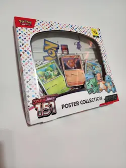 Pokemon Scarlet & Violet 151 Poster Collection Box New Double Swirl Squirtle - Image 1