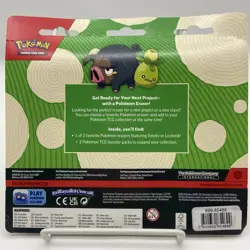 Pokemon TCG Scarlet & Violet 2 Booster Packs Smoliv Eraser NEW Factory Sealed - Image 3