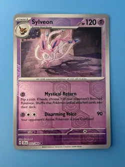 2024 Pokemon Scarlet Violet Shrouded Fable Sylveon 22 /64 Reverse Holo Foil - Image 1