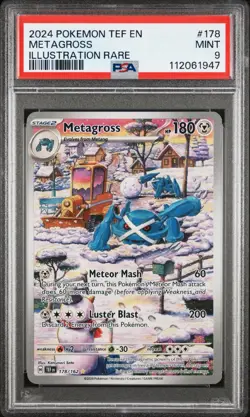 Pokemon TCG Temporal Forces Metagross 178 Full Art PSA 9 Mint - Image 3