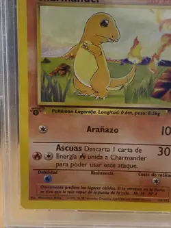 Pokemon Charmander Base Set 1st Edition SPANISH #46 PSA 10 Gem Mint - Image 2
