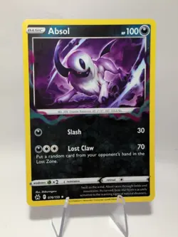 Pokemon TCG Absol 076/159 Reverse Holo Rare Crown Zenith Rare M/NM - Image 1