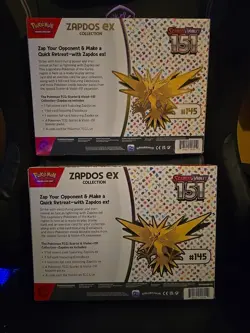 Pokemon TCG: Scarlet & Violet 151 Zapdos ex Collection Box ×2 - Sealed/new - Image 2