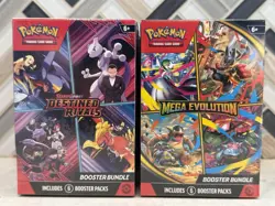 Pokemon TCG Mega Evolution/Destined Rivals Booster Bundle Lot (4). Sealed/New - Image 1