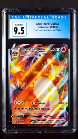 Charizard VMAX Full Art 020/189 Darkness Ablaze Gem Mint CGC 9.5 2020 Pokemon - Image 1