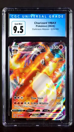 Charizard VMAX Full Art 020/189 Darkness Ablaze Gem Mint CGC 9.5 2020 Pokemon - Image 2