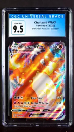 Charizard VMAX Full Art 020/189 Darkness Ablaze Gem Mint CGC 9.5 2020 Pokemon - Image 3