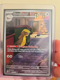 Pokemon TCG - Gumshoos 153/132 - Illustration Rare - Mega Evolution - NM - Image 1