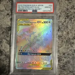 Pokemon 2019 Sun & Moon Hidden Fates Moltres Zapdos Articuno GX#69 PSA 10 Beauty - Image 1