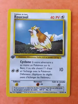 Carte Pokemon Wizards Set De Base 1ere Edition Roucool 57/102 - Image 1